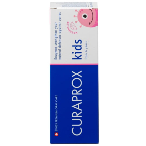 Детская зубная паста с фтором Curaprox Kids с 6-х лет АРБУЗ 60 мл