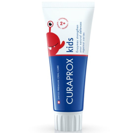 Детская зубная паста с фтором Curaprox Kids с 2-х лет Клубника 60 мл