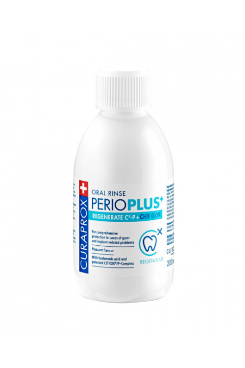 Рідина-ополіскувач  Періо Плюс Відновлення 0,09% хлоргексидина 200мл."Perio Plus Regenerate"