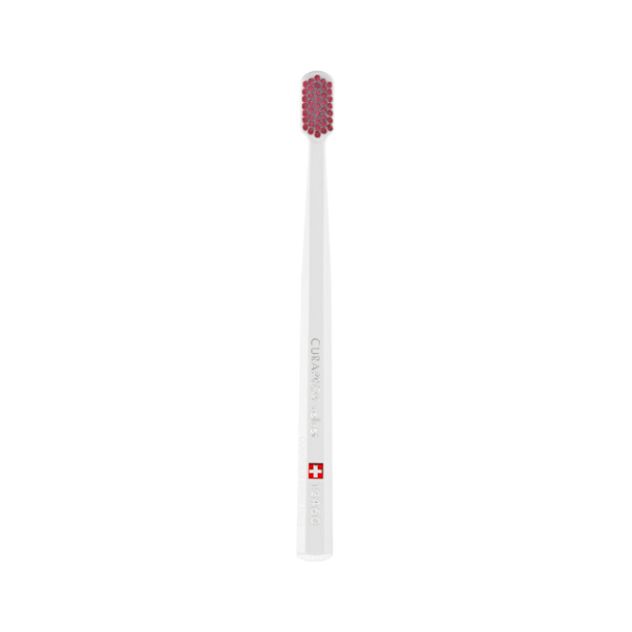 Зубная щетка Curaprox CS 12460 Velvet (Белый+Бордо)