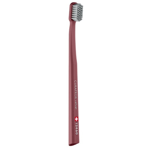 Зубная щетка Curaprox CS 12460 Velvet (Темно-красный+Серый)
