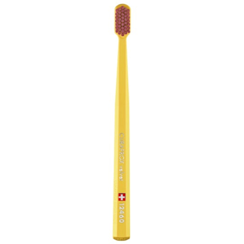 Зубна щітка Curaprox CS 12460 Velvet (Жовтий+Бордо)