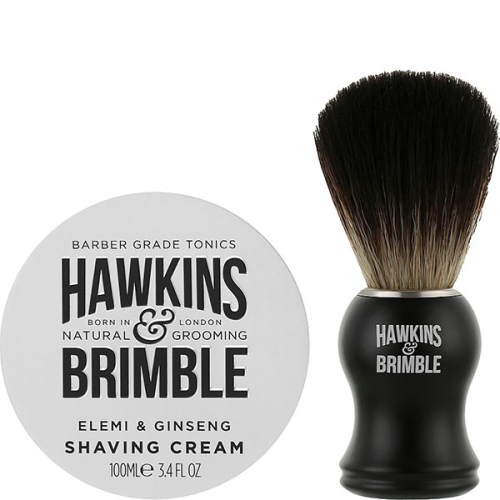 Подарунковий набір для гоління Hawkins & Brimble (Щітка для гоління та крем для гоління)