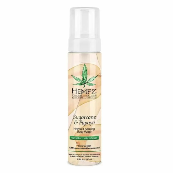 Гель-мус для душу HEMPZ  Тростинний цукор та папайя  250мл