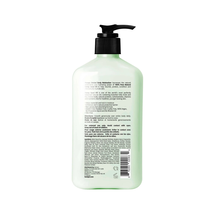 Молочко для тіла Зелений чай та азійська груша HEMPZ Exotic Green Tea & Asian Pear Herbal 500мл