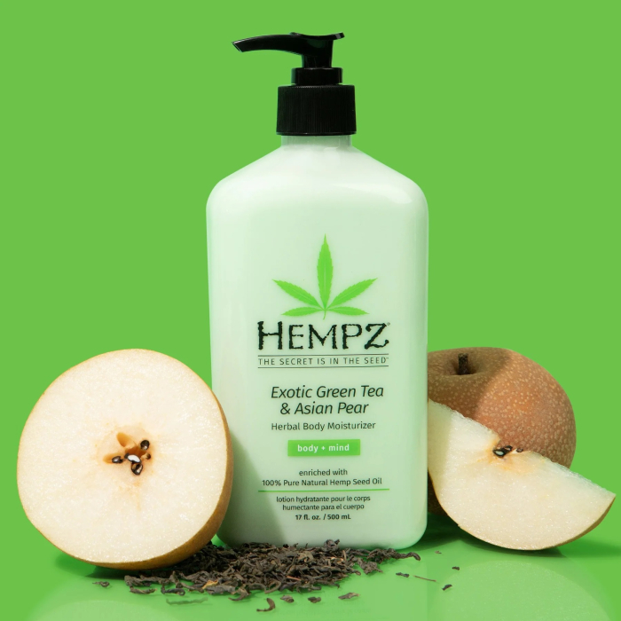 Молочко для тіла Зелений чай та азійська груша HEMPZ Exotic Green Tea & Asian Pear Herbal 500мл