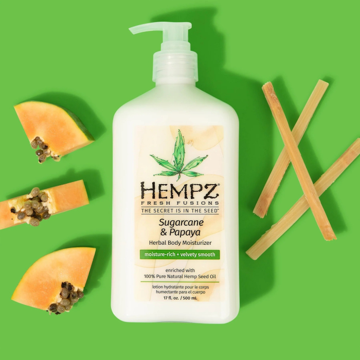 Молочко для тіла Тростинний цукор- Папайя Hempz Sugarcane & Papaya Herbal 500 мл