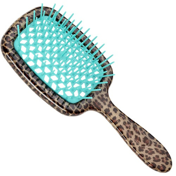 Щітка для волосся Леопардова з синім JANEKE SUPERBRUSH