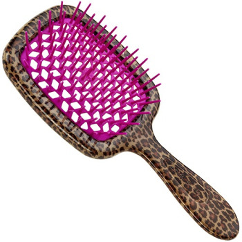 Щітка для волосся Леопардова з фуксією JANEKE SUPERBRUSH