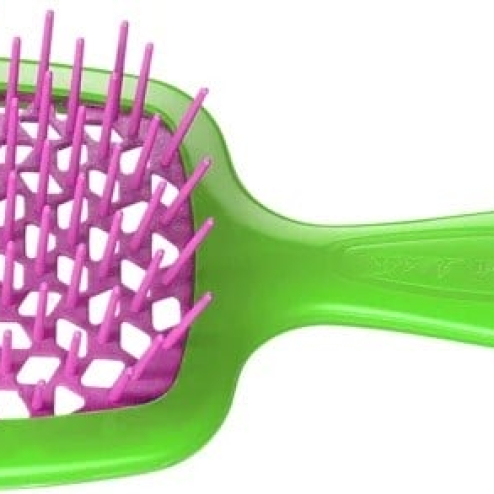 Щетка мини JANEKE SUPERBRUSH SMALL в оттенке: Салатовый с малиновым
