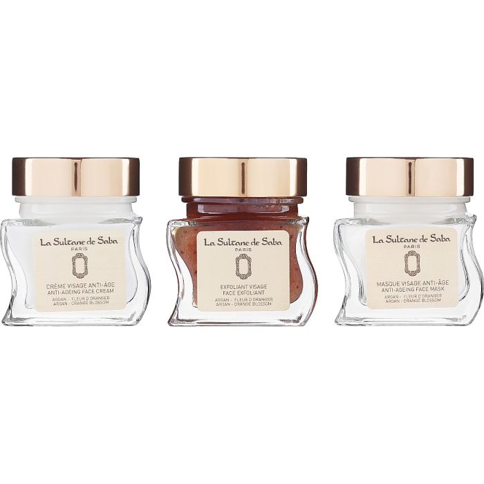 Набір для обличчя LA SULTANE DE SABА Arganrgan Nourishing Range (крем 50 мл, скраб 50 мл, маска 50 мл)