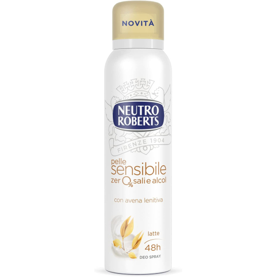 NEUTRO ROBERTS ДЕЗОДОРАНТ ДЛЯ ТІЛА СПРЕЙ DEO SPRAY 150ml P/SENS.LATTE