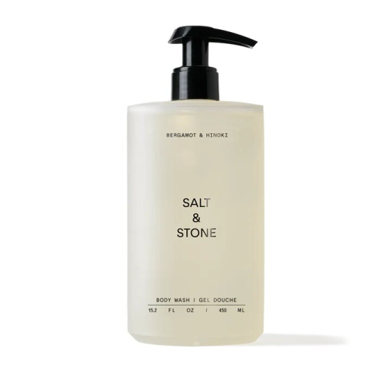Антиоксидантний гель для душу з ароматом бергамоту та хінокі SALT & STONE, 450 ml