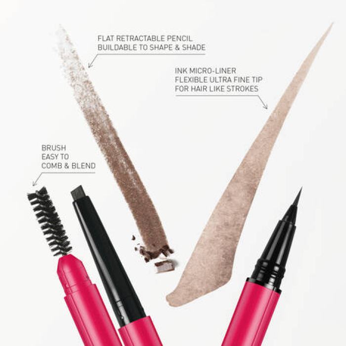 Средство для бровей 3в1 VALENTINO Brow Trio Eyebrow Liner 0,4ml+0,14g в оттенке: TAUPE 01