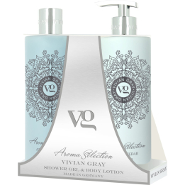  Набір гель для душу & Лосьйон для тіла Амбра і кедр VIVIAN GRAY 2х500 ml