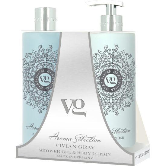  Набір гель для душу & Лосьйон для тіла Амбра і кедр VIVIAN GRAY 2х500 ml