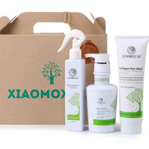 Xiaomoxuan Подарунковий Набір для Волосся №3: зволожуючий шампунь 300мл, Collagen Hair Mask 260 ml,