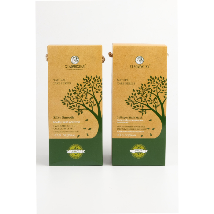 Xiaomoxuan Подарунковий набір для волосся №1: Collagen Shampoo 550 ml,  Collagen Hair Mask 550 m