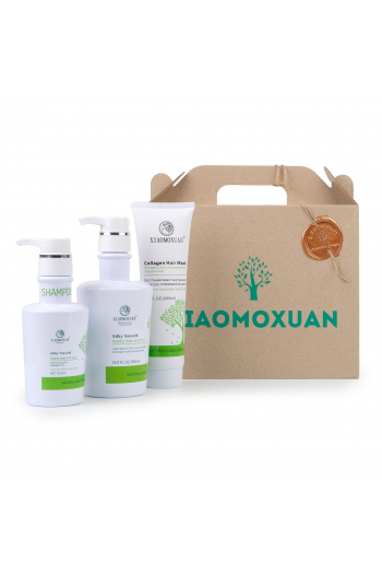 Xiaomoxuan Подарунковий Набір для Волосся №2: зволожуючий шампунь 300 мл, Collagen Hair Mask 260 ml,