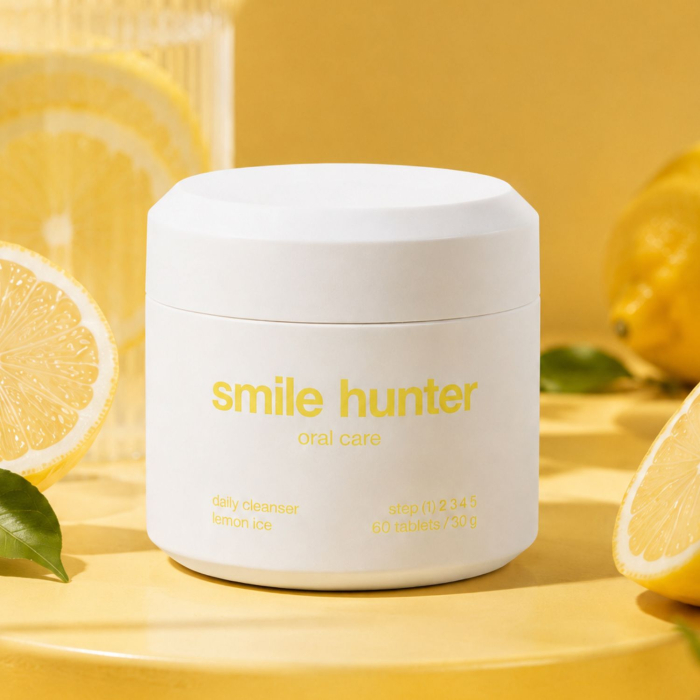 Таблетки для чищення зубів Smile Hunter Tooth Tablets Hydroxyapatite Daily Cleaner Lemon Ice