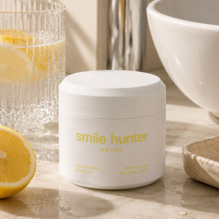 Таблетки для чищення зубів Smile Hunter Tooth Tablets Hydroxyapatite Daily Cleaner Lemon Ice
