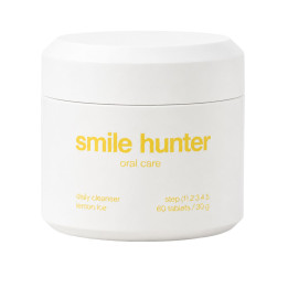 Таблетки для чистки зубов SMILE HUNTER daily cleanser 60шт. со вкусом:  lemon ice