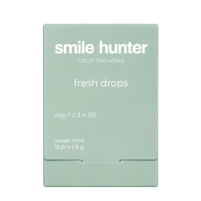 Натуральні цукерки Smile Hunter Fresh Drops Sweet Mint 12 шт Натуральні цукерки Smile Hunter Fresh Drops Sweet Mint 12 шт