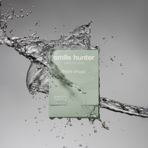 Цукерки без цукру SMILE HUNTER fresh drops sweet mint 12шт.