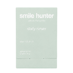 Таблетки для ополіскування ротової порожнини SMILE HUNTER daily rinser sweet mint 12шт.