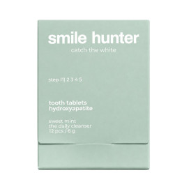 Таблетки для чищення зубів SMILE HUNTER daily cleanser 12шт. БЛІСТЕР зі смаком: sweet mint