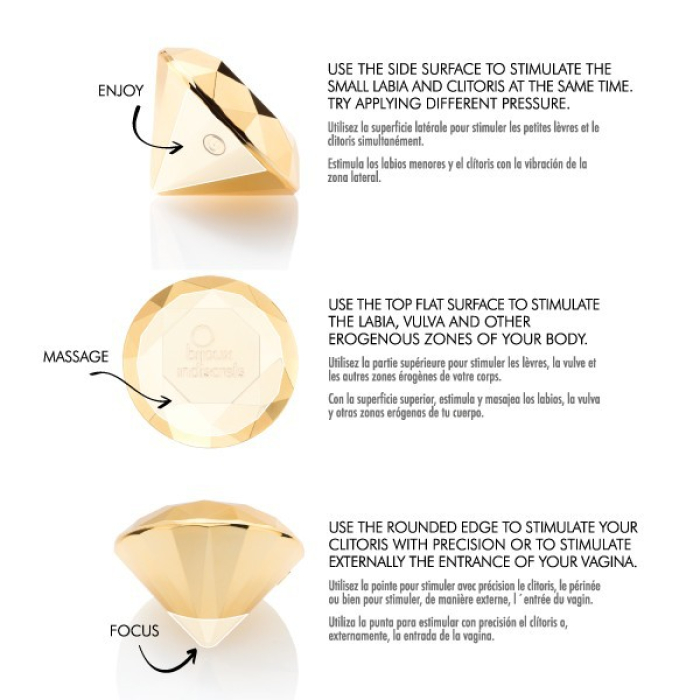 Вібратор-діамант  Twenty One Vibrating Diamond  Bijoux Indiscrets (Іспанія)