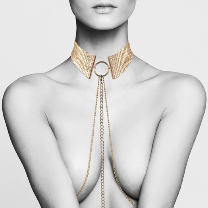 Чокер з ланцюжком для тіла  DESIR METALLIQUE  колір: золотистий  Bijoux Indiscrets (Іспанія)