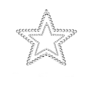 Прикраси для грудей зі стразами Mimi Star колір: сріблястий Bijoux Indiscrets (Іспанія)