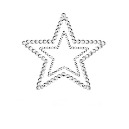 Прикраси для грудей зі стразами Mimi Star колір: сріблястий Bijoux Indiscrets (Іспанія)