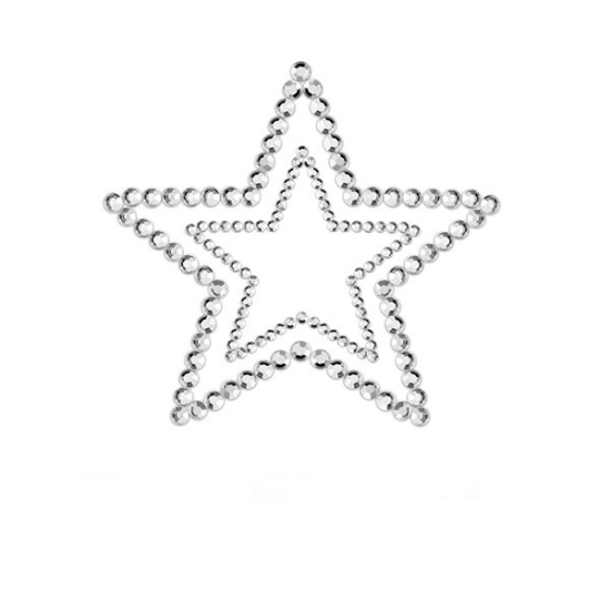 Прикраси для грудей зі стразами Mimi Star колір: сріблястий Bijoux Indiscrets (Іспанія)