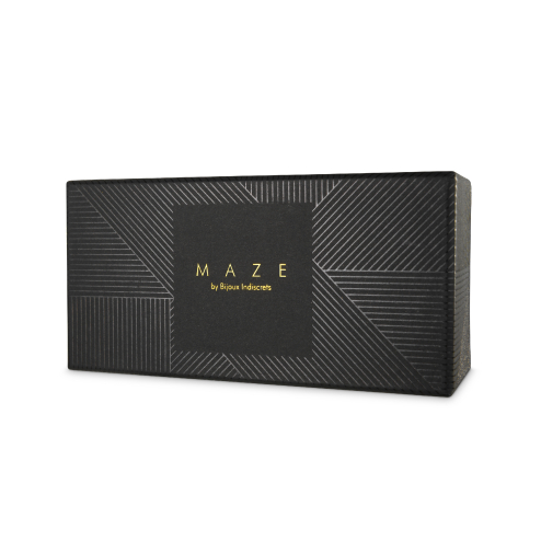 Чокер вузький з кільцем MAZE колір: чорний Bijoux Indiscrets (Іспанія)