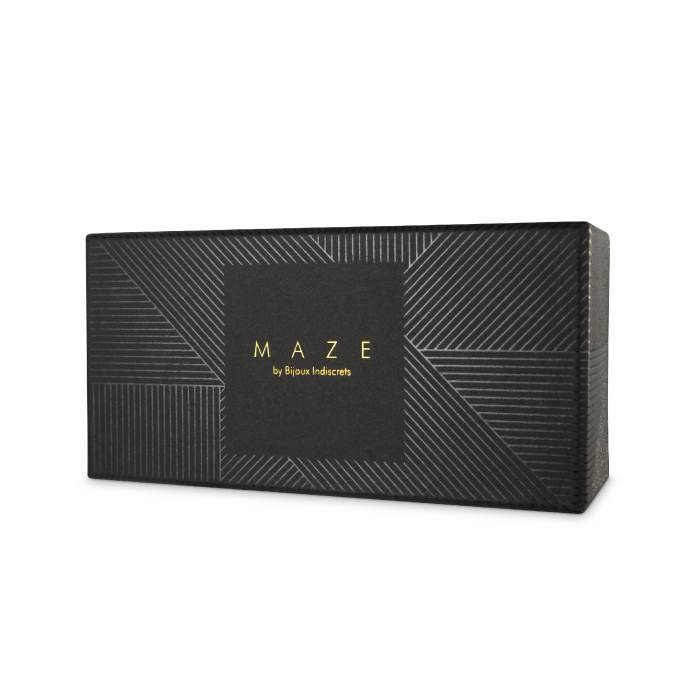Чокер вузький з кільцем MAZE колір: чорний Bijoux Indiscrets (Іспанія)