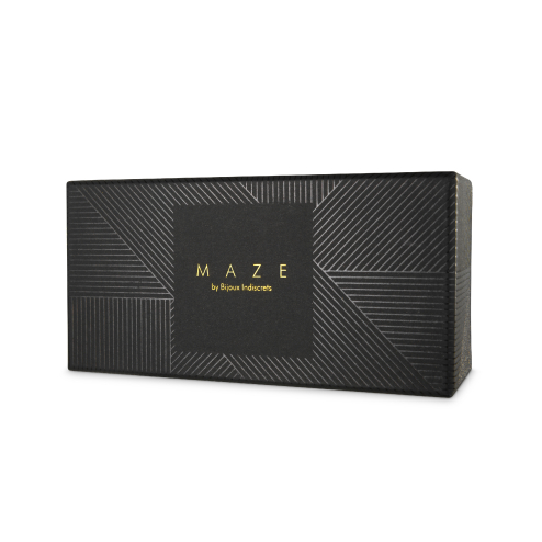 Чокер з кільцем і довгою китичкою MAZE  колір: чорний  Bijoux Indiscrets (Іспанія)