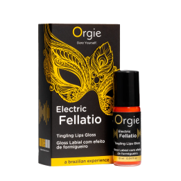 Блиск для губ з вібрацією  ELECTRIC FELLATIO, 10 мл  ORGIE (Бразилія-Португалія)