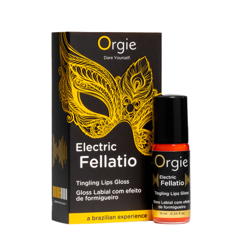 Блиск для губ з вібрацією  ELECTRIC FELLATIO, 10 мл  ORGIE (Бразилія-Португалія)