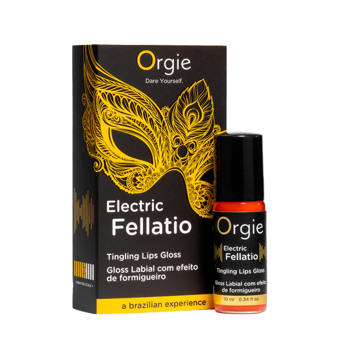 Блиск для губ з вібрацією  ELECTRIC FELLATIO, 10 мл  ORGIE (Бразилія-Португалія)