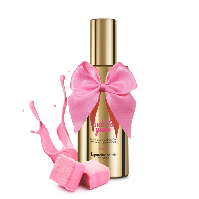 Масажний гель 2 в 1  BUBBLEGUM, 100 мл.  Bijoux Cosmetiques (Іспанія)