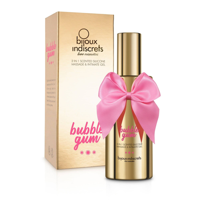 Масажний гель 2 в 1  BUBBLEGUM, 100 мл.  Bijoux Cosmetiques (Іспанія)