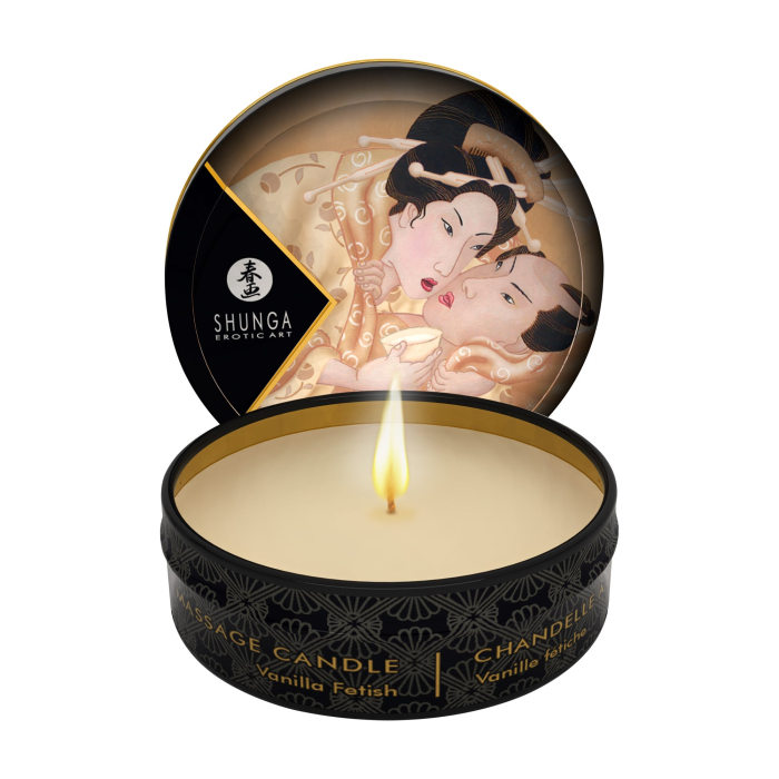 Масажна свічка Vanilla Fetish аромат: ваніль, 30 мл.  SHUNGA (Канада)
