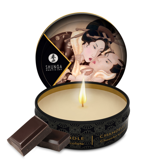 Масажна свічка Intoxicating Chocolate аромат: шоколад, 30 мл.  SHUNGA (Канада)