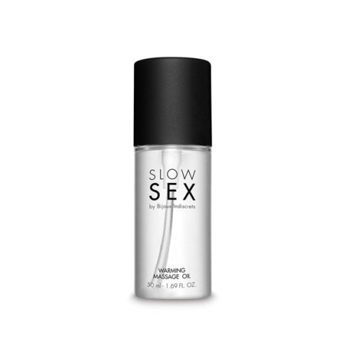 Розігріваюча їстівна масажна олія  WARMING MASSAGE OIL, 50 мл.  Slow Sex Bijoux Indiscrets (Іспанія)