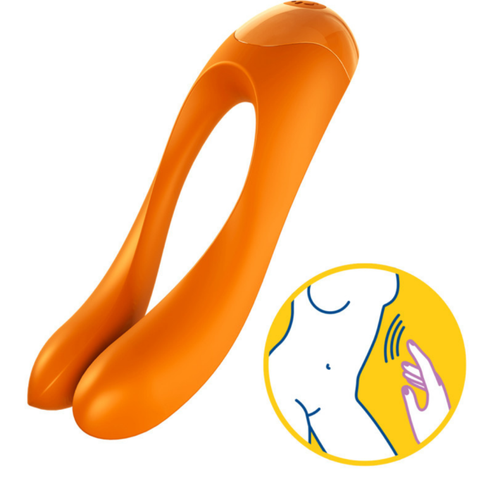 Вібратор на палець Candy Cane колір: помаранчевий Satisfyer (Німеччина) Вібратор на палець Candy Cane колір: помаранчевий Satisfyer (Німеччина)