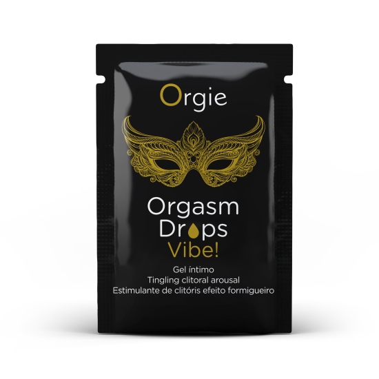 САШЕТ кліторальні краплі з вібрацією ORGASM DROPS VIBE!, 1 мл  ORGIE (Бразилія-Португалія)