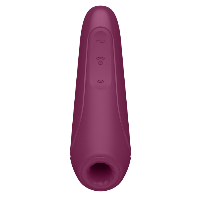 Смарт вакуумний кліторальний стимулятор  Curvy 1+  колір: бордовий  Satisfyer (Німеччина)