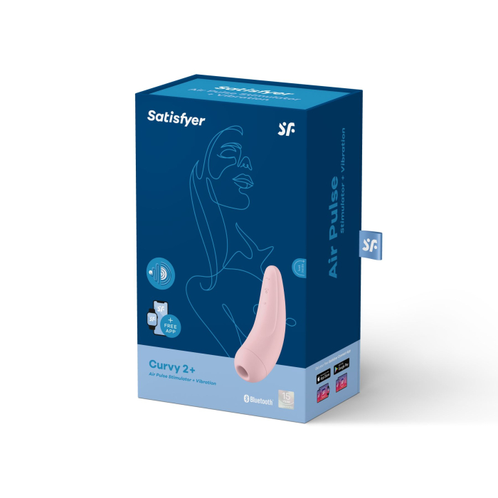 Вакуумний кліторальний стимулятор  Curvy 2+  колір: рожевий  Satisfyer (Німеччина)